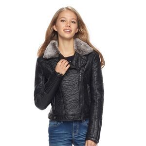 J-2 Faux leather jacket Size Medium